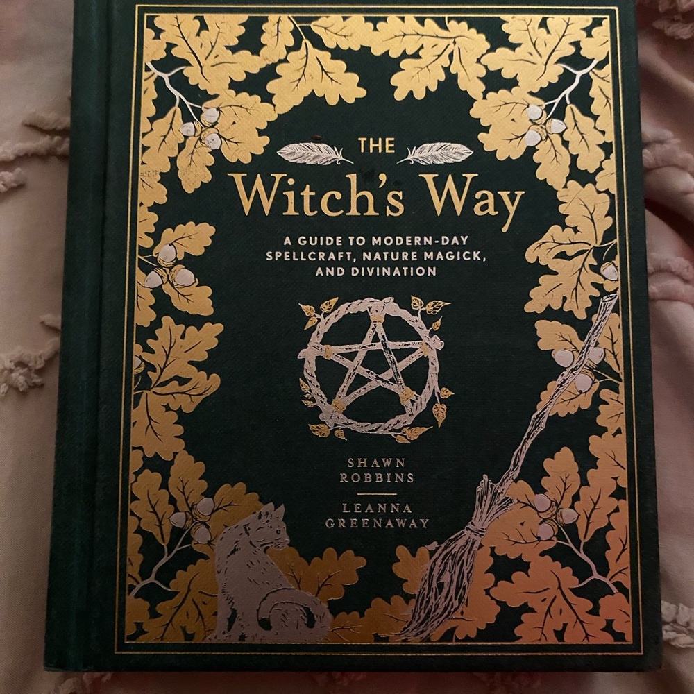 The Witch's Way Book with Gold and Green Cover